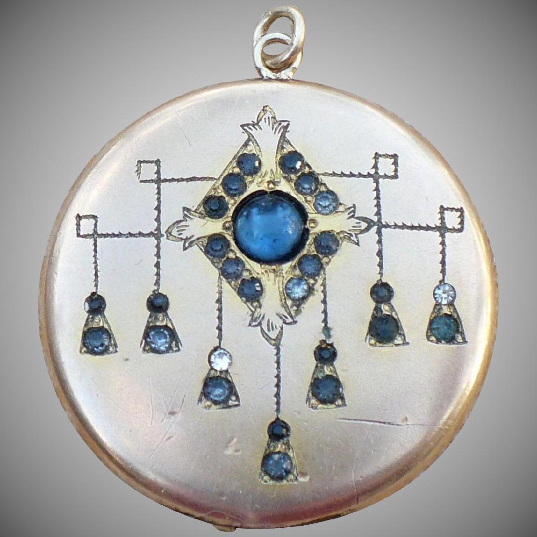 Vintage W&H Co Oval Art Deco locket (1 of 5)