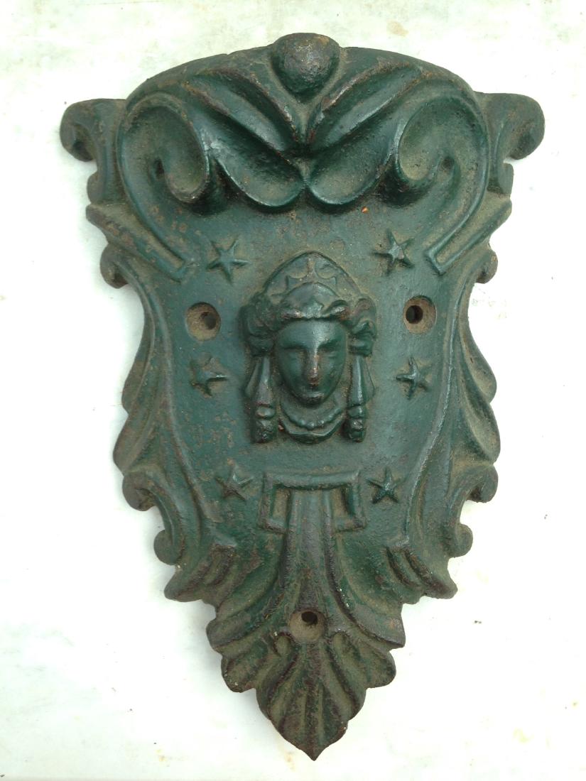 19thc cast iron Liberty architectural element (1 of 5)