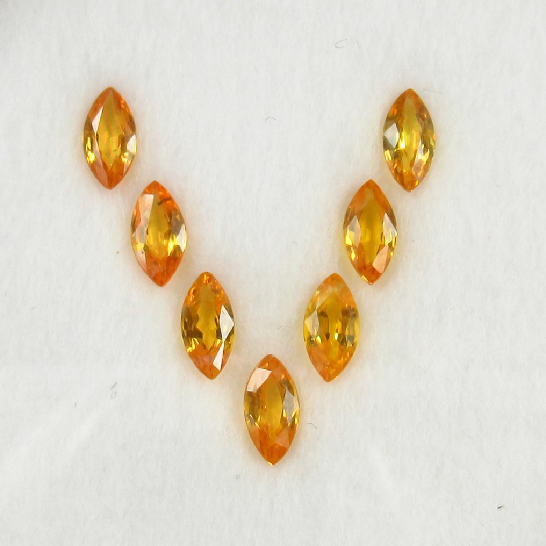 2.07 Ctw Natural 7 Loose Orange Sapphire Marquise (1 of 3)