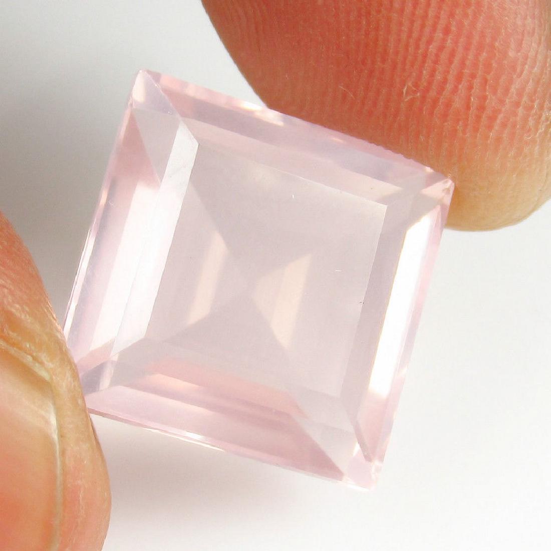 10.59 Ct Genuine Loose Rose Quartz Cushion cut Top (1 of 2)