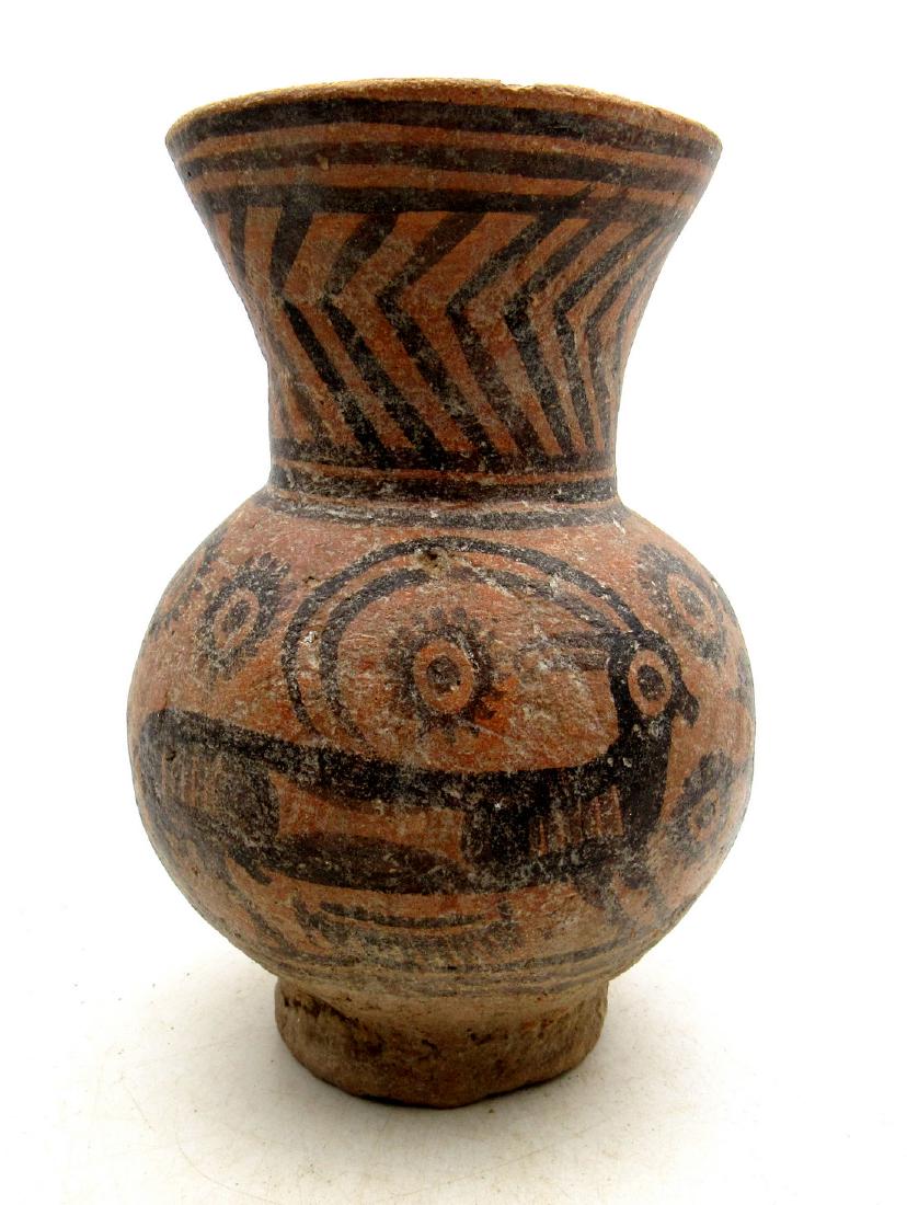 Ancient Indus Valley Terracotta Jar with Deer Motif (1 of 4)