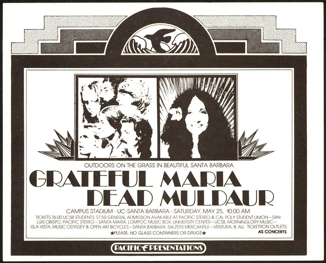 AOR 4.115 Grateful Dead Maria Muldaur Santa Barbara (1 of 1)