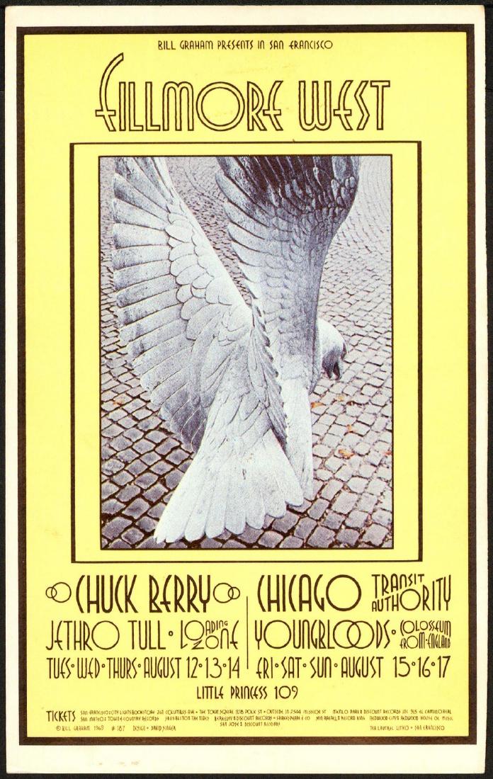 Rare Mailed BG-187 Chuck Berry Postcard (1 of 1)