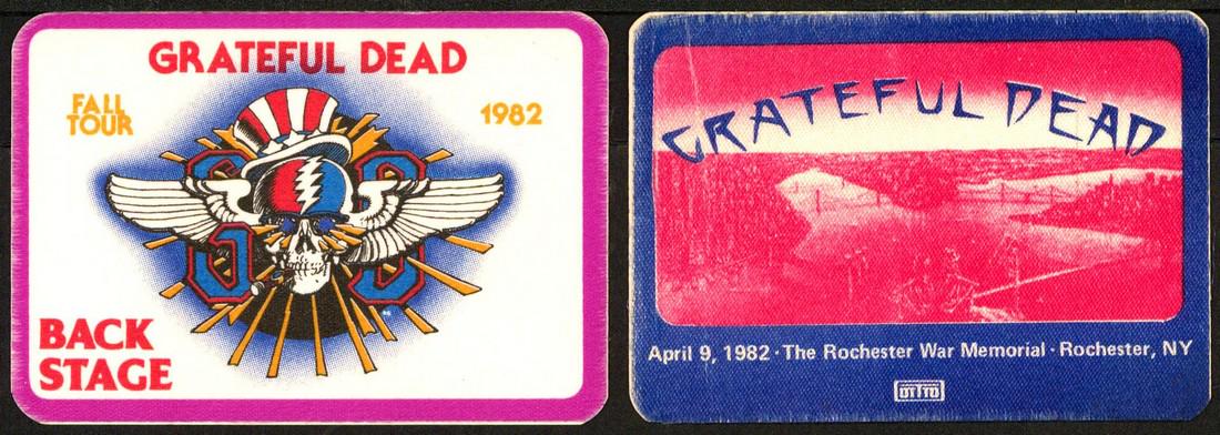 Two 1982 Grateful Dead Backstage Passes (1 of 1)