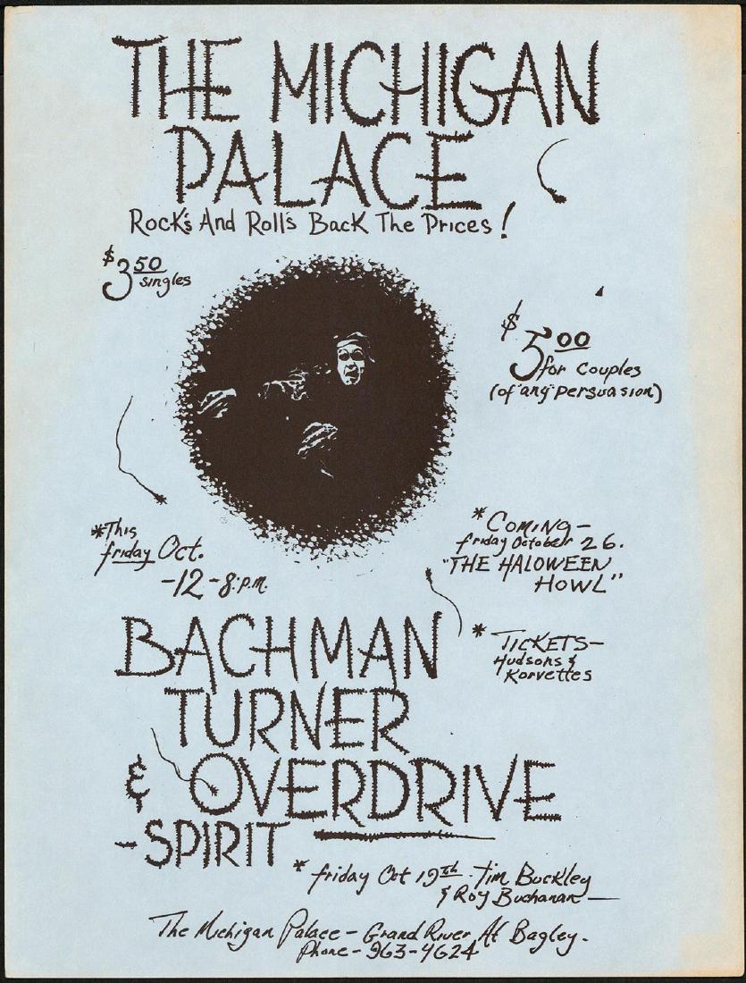 Nice Bachman Turner Overdrive Handbill (1 of 1)