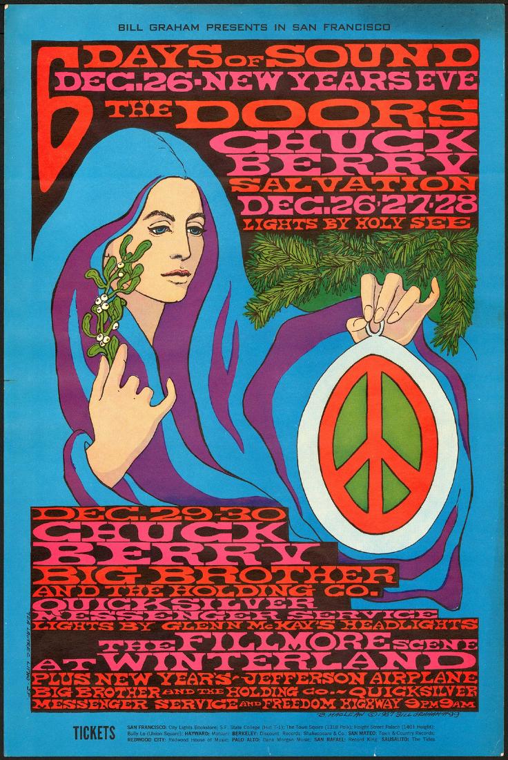 Scarce BG-99 New Year's Poster with the Doors (1 of 1)