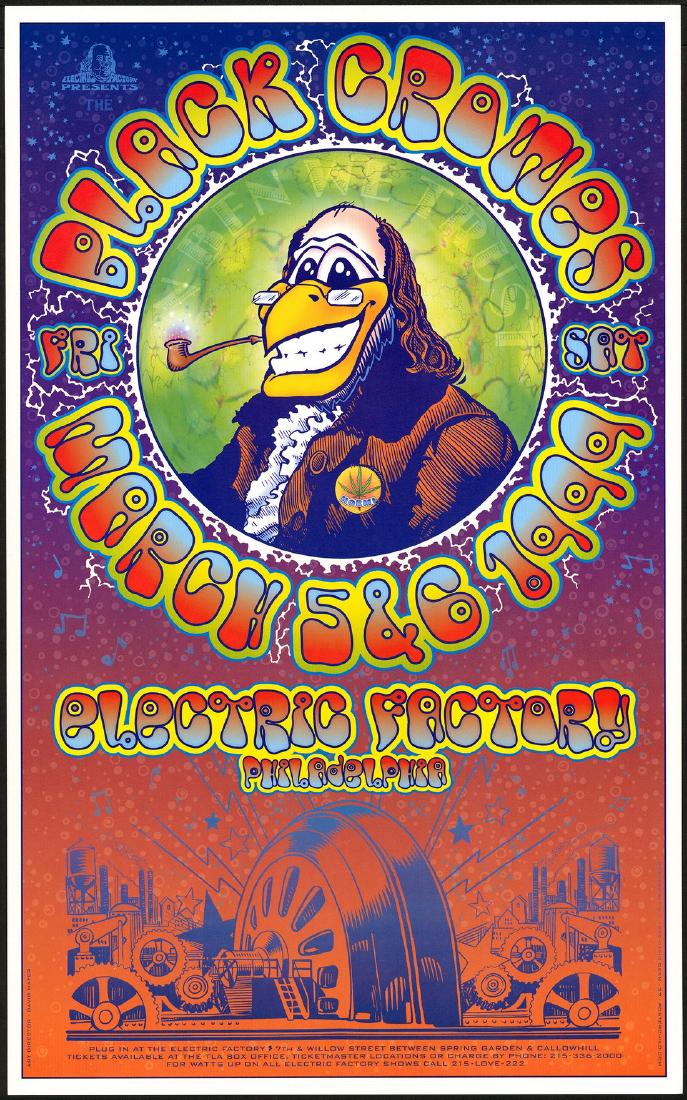 Colorful Black Crowes Poster (1 of 1)