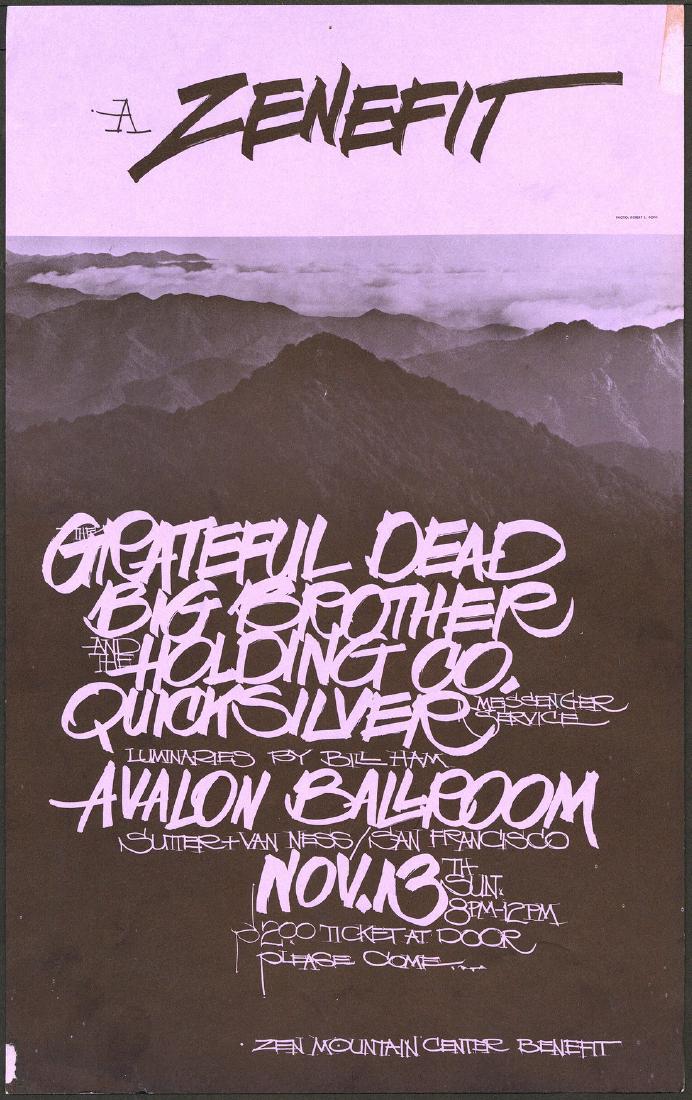 Rare AOR 2.181 Zenefit Grateful Dead Poster (1 of 1)