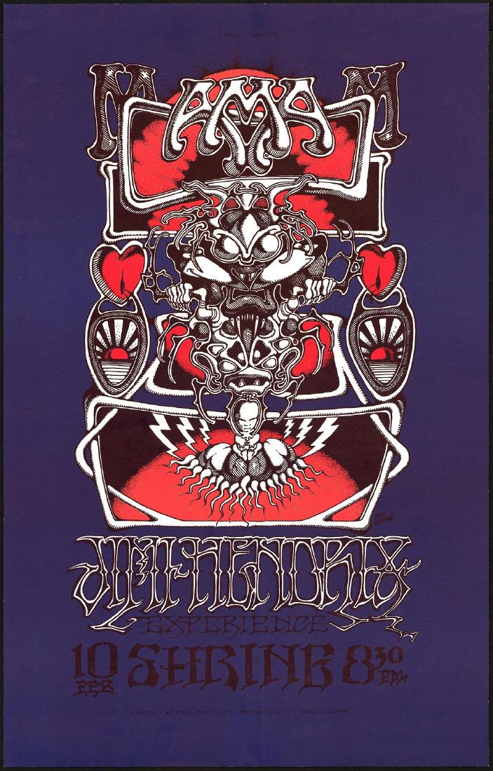 Scarce AOR 3.68 Jimi Hendrix Poster (1 of 1)