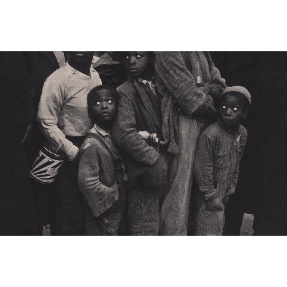 WALKER EVANS - Flood Refugees: Artist: WALKER EVANS Print Title: Flood Refugees at Mealtime, Forrest City, Arkansas, 1937 Medium: Sheet-fed Gravure Printing Date: 1939 Printed in the USA Image Size: 8 X 5 inches Walker Evans (1903-