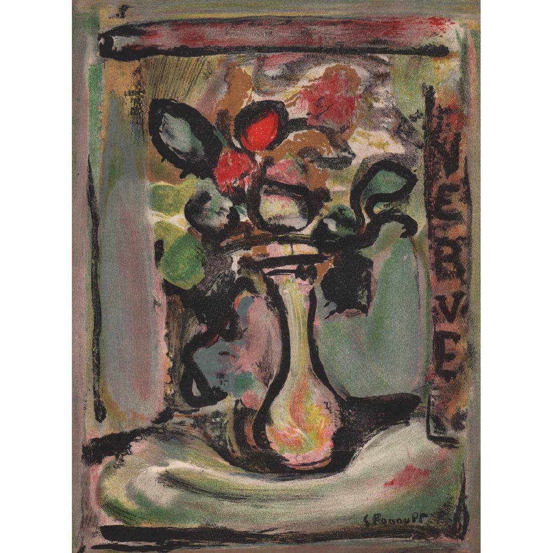 GEORGE ROUALT - Vase with Flowers (1 of 1)