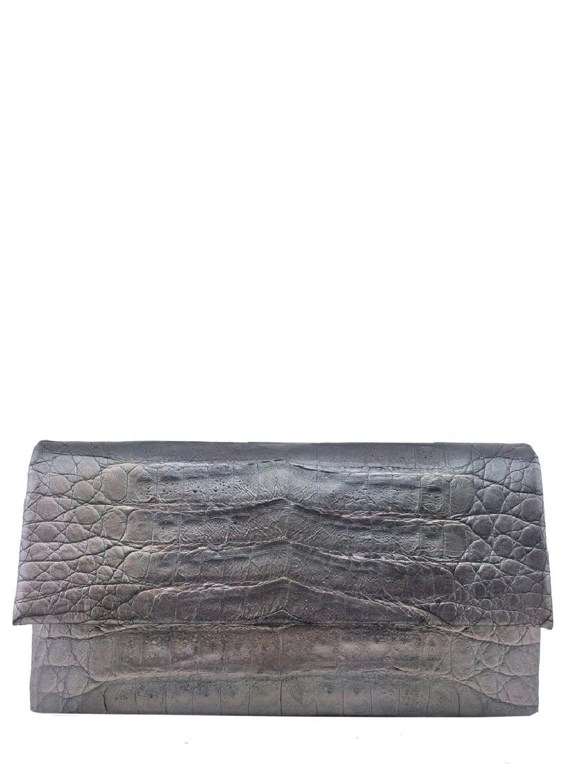 Nancy Gonzalez Crocodile Small Flap Clutch Bag (1 of 13)