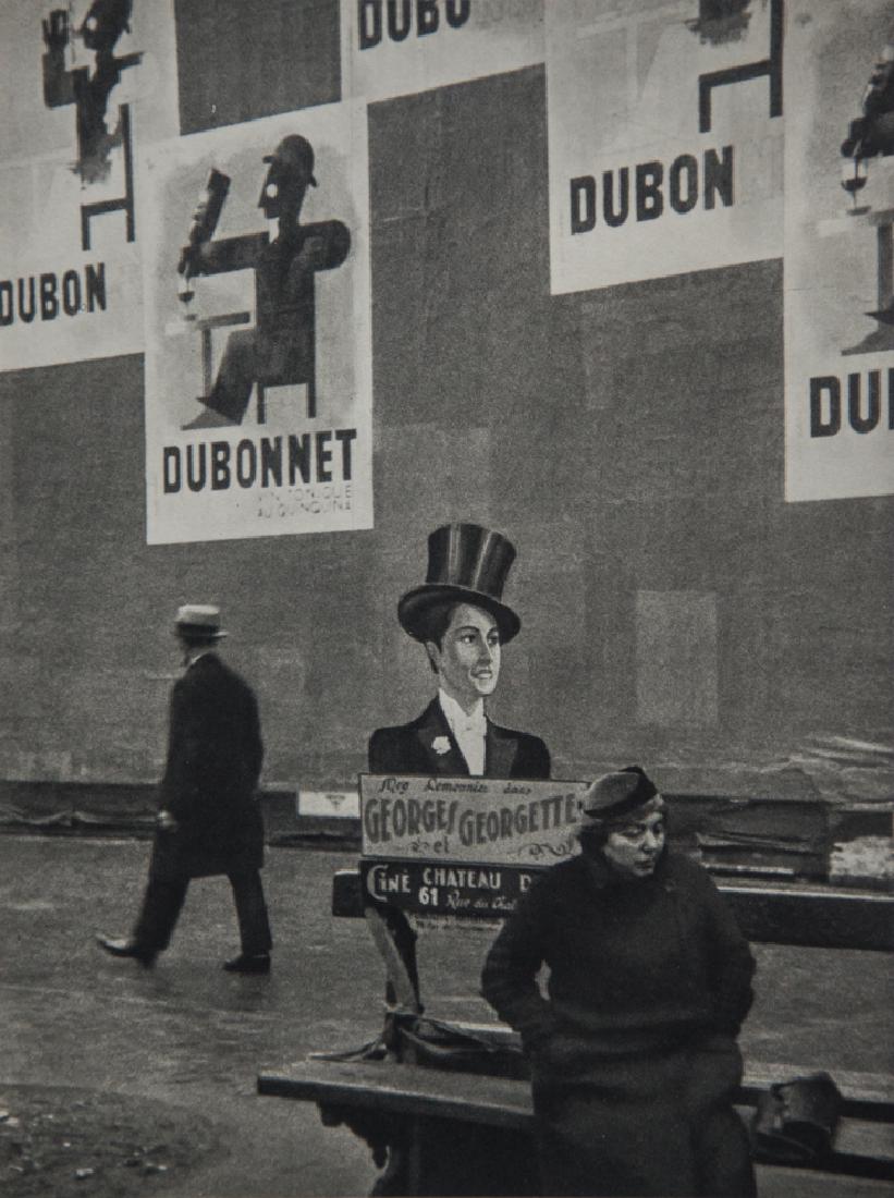 ANDRE KERTESZ - Dubo, Dubon, Dubonnet, Paris, 1934: Artist: Kertesz, Andre Title: Dubo, Dubon, Dubonnet, Paris, 1934 Medium: Sheet Fed Gravure, 1968 Holland Dimensions: 6.25x8.4" Heat Wax Mounted on 11x14" Conservation Board Andre Kertesz, born Kertesz