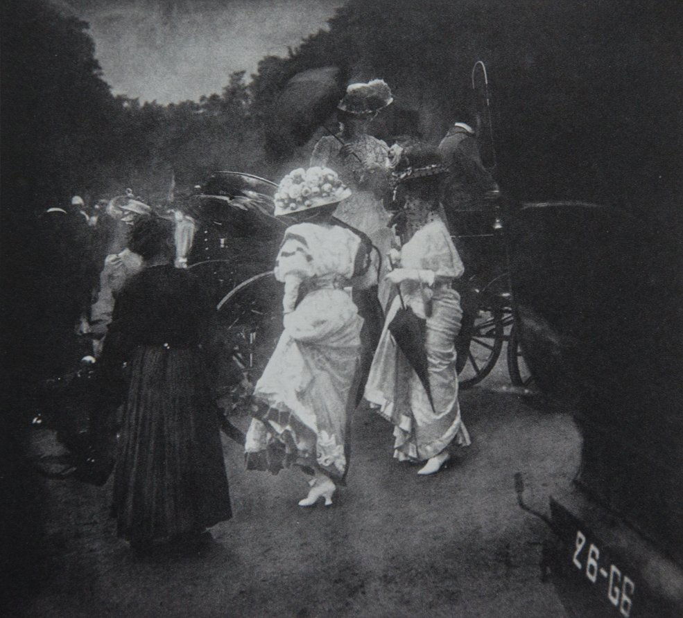 EDWARD STEICHEN - Steeplechase Day, Paris: Artist: Steichen, Edward Title: Steeplechase Day, Paris: After the Races, 1905 Medium: Sheet Fed Gravure, 1963, Switzerland Dimensions: 8.4x7.6" Heat Wax Mounted on 11x14" Conservation Board Edward St