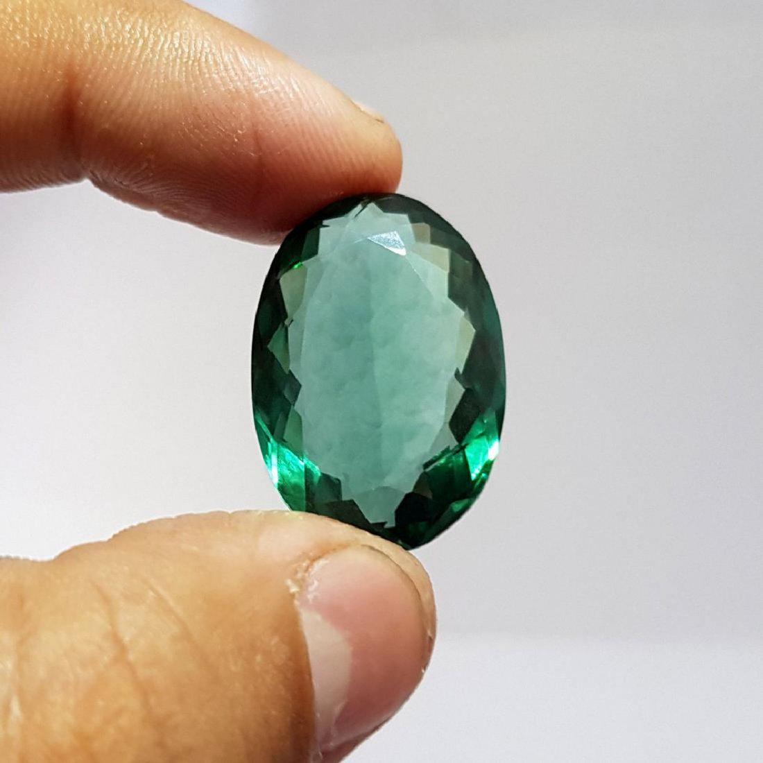 35.5 Ct Green Amethyst Certified Natural Oval Shape (1 of 2)