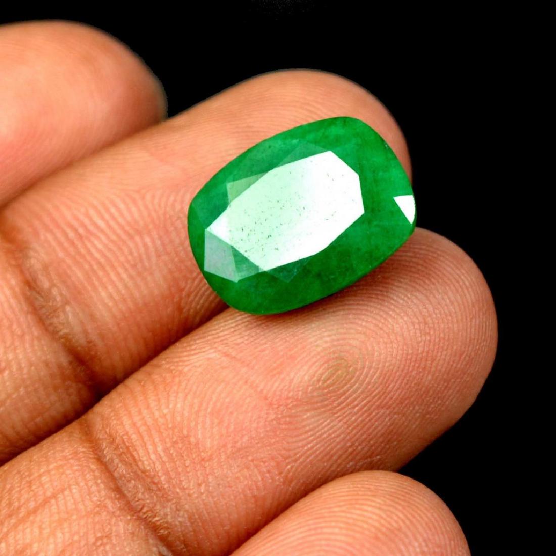 7.95 CT Natural Green Emerald Loose Cushion Cut (1 of 3)