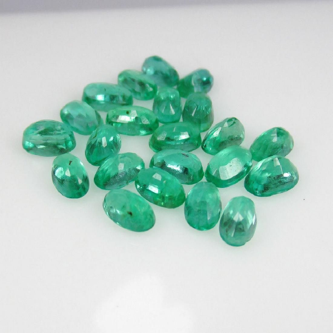 6.34 Ctw Natural 22 Loose Emerald Oval Lot Top Luster (1 of 2)