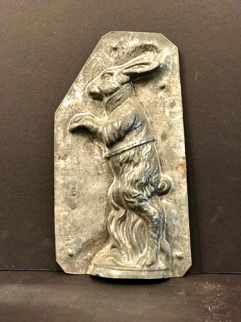 Upright Rabbit Chocolate Mold, C. 1890 (1 of 2)