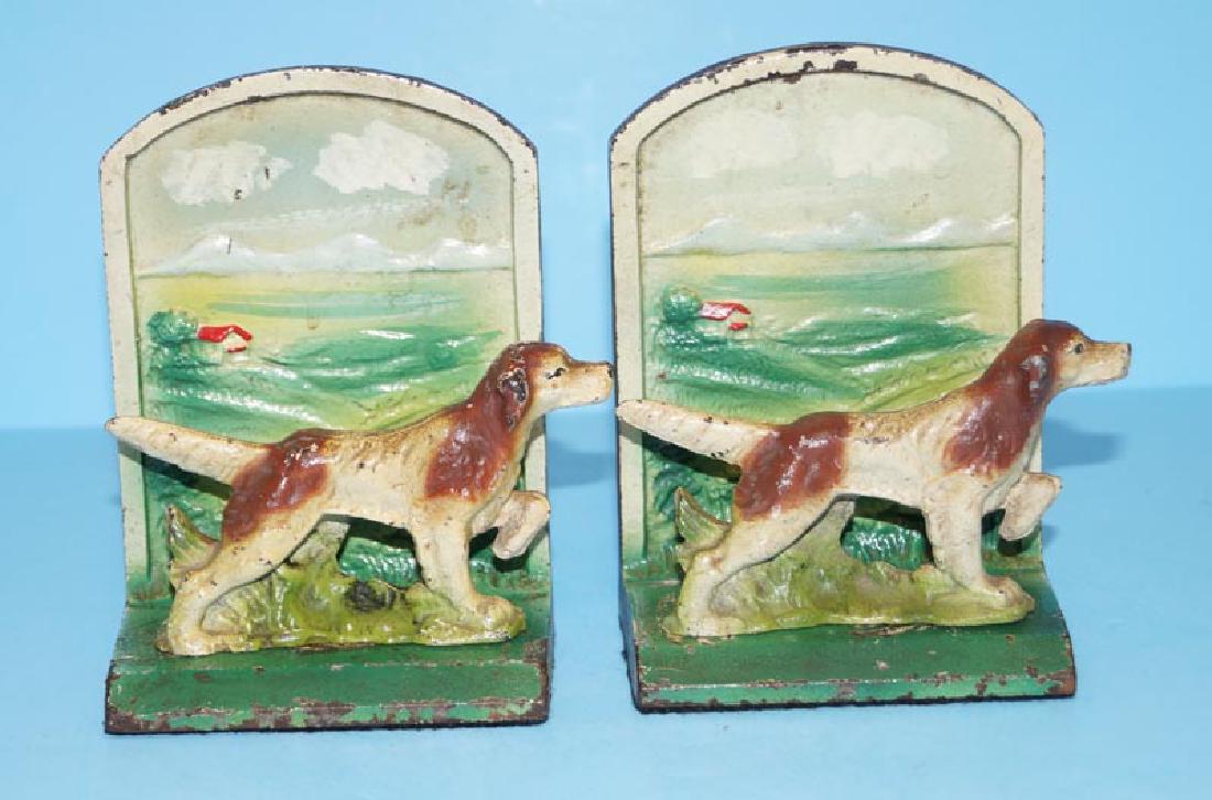 Setter Hunting Dog Cast Iron Bookends Bottle Openers (1 of 5)