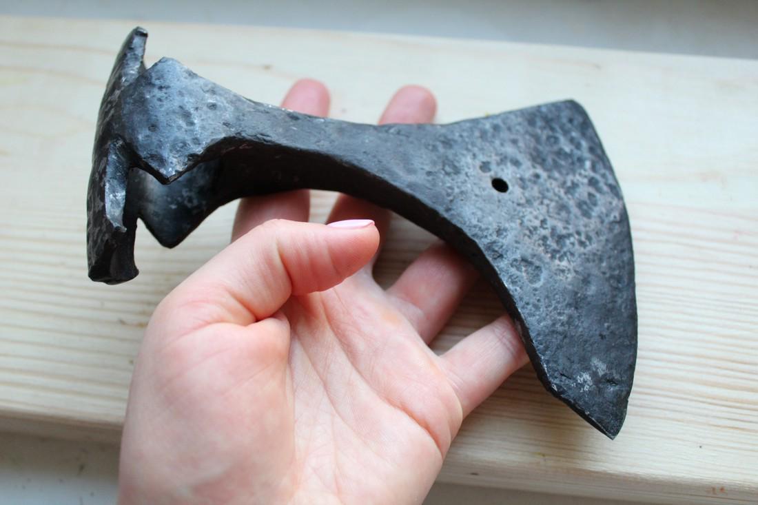 Medieval Iron Viking Axe With Hole (1 of 7)