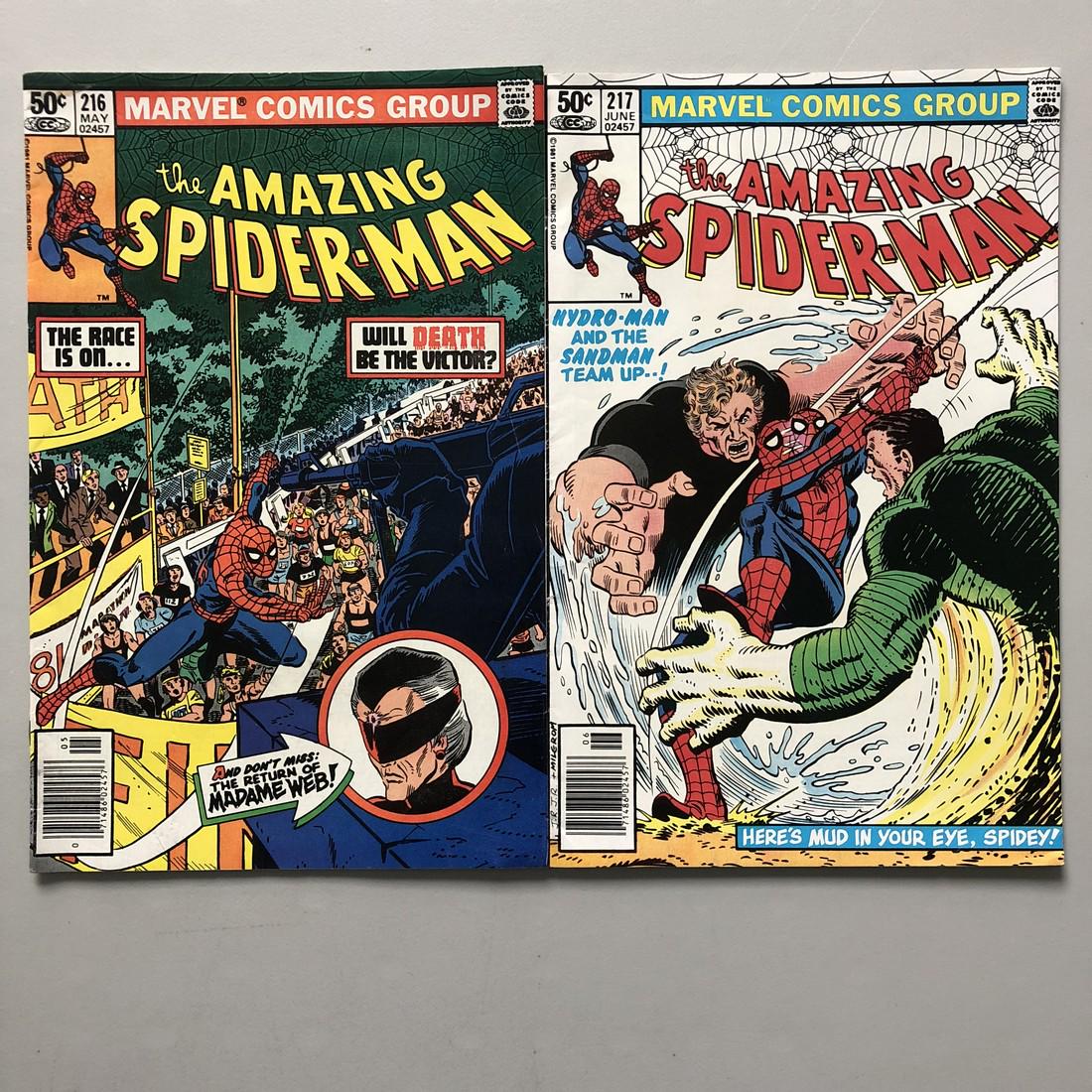 Lot of 2 Amazing Spider-Man (1963 1st Series) #216 217 (1 of 2)