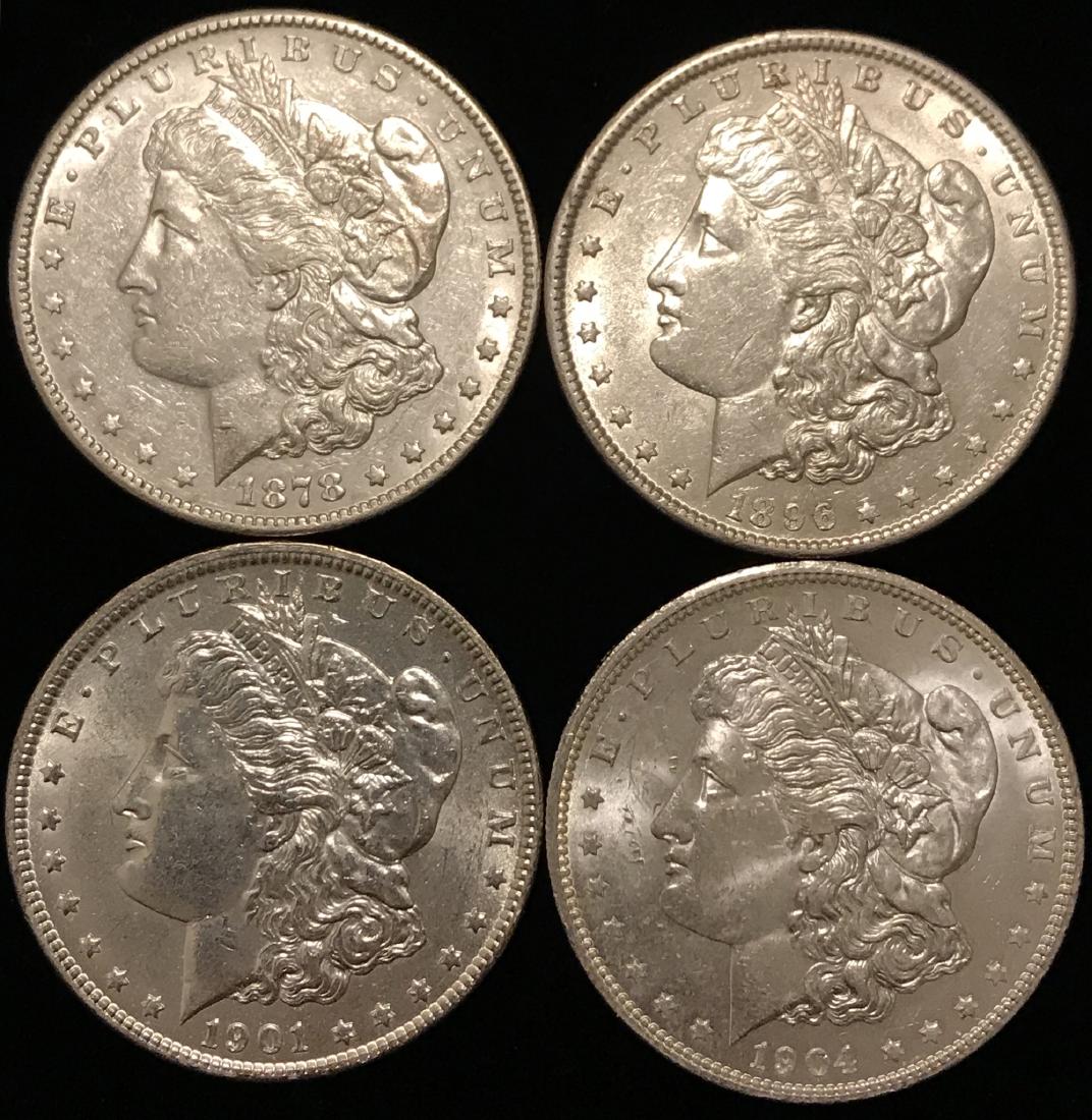 4 Morgan Silver Dollars (1 of 2)