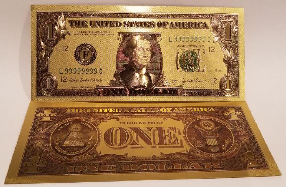 Foil Certificate 24k Gold plated foil Bill (1 of 2)