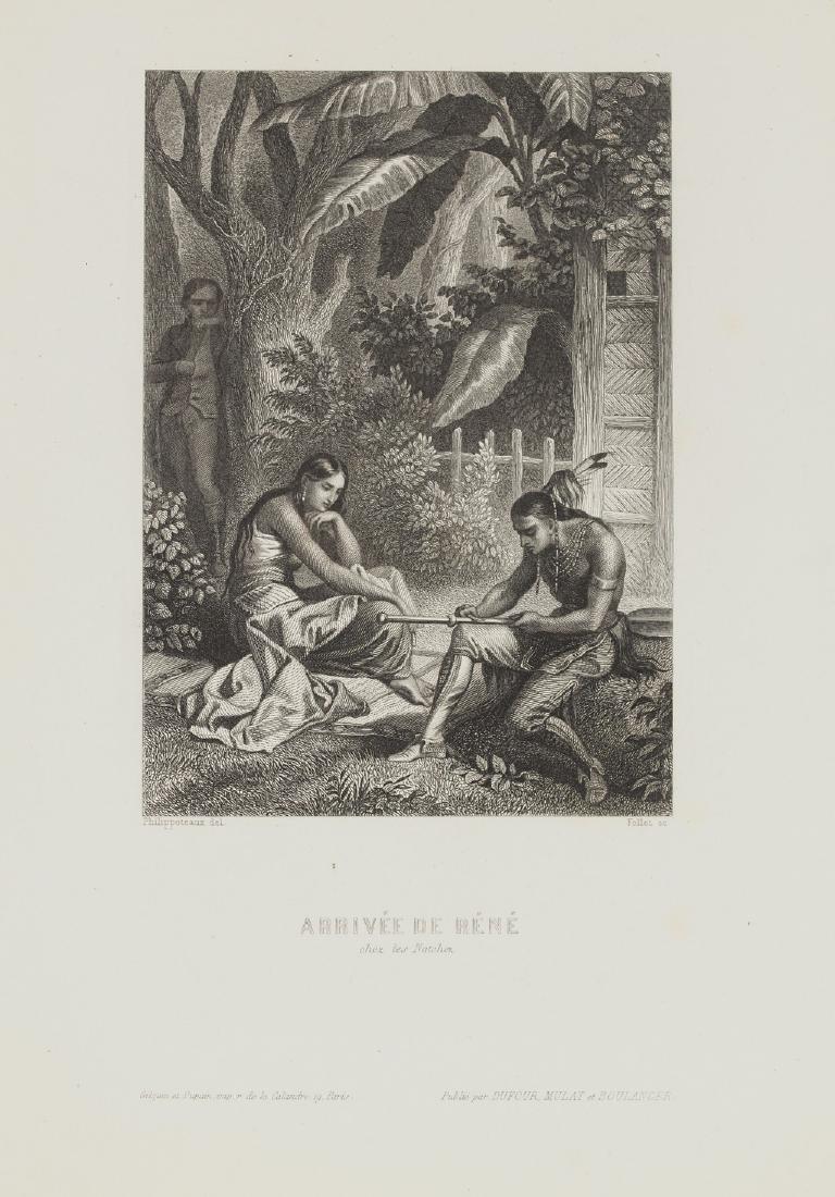 Landscape with Renè arriving at Natchez tribe in (1 of 2)