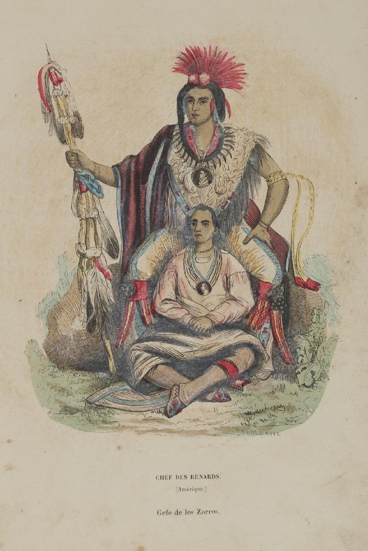 Print painted by hands featuring some Fox Indians (1 of 2)