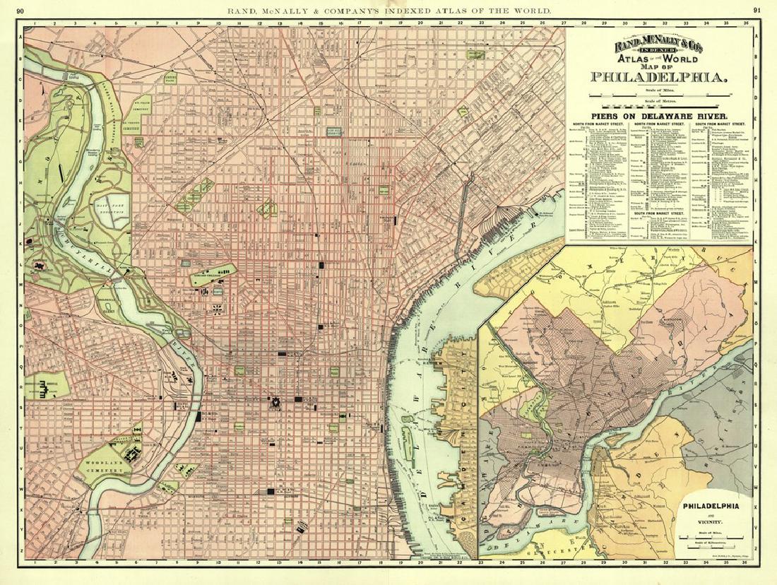 Rand, McNally & Co.'S Indexed Atlas of the World Map of (1 of 1)
