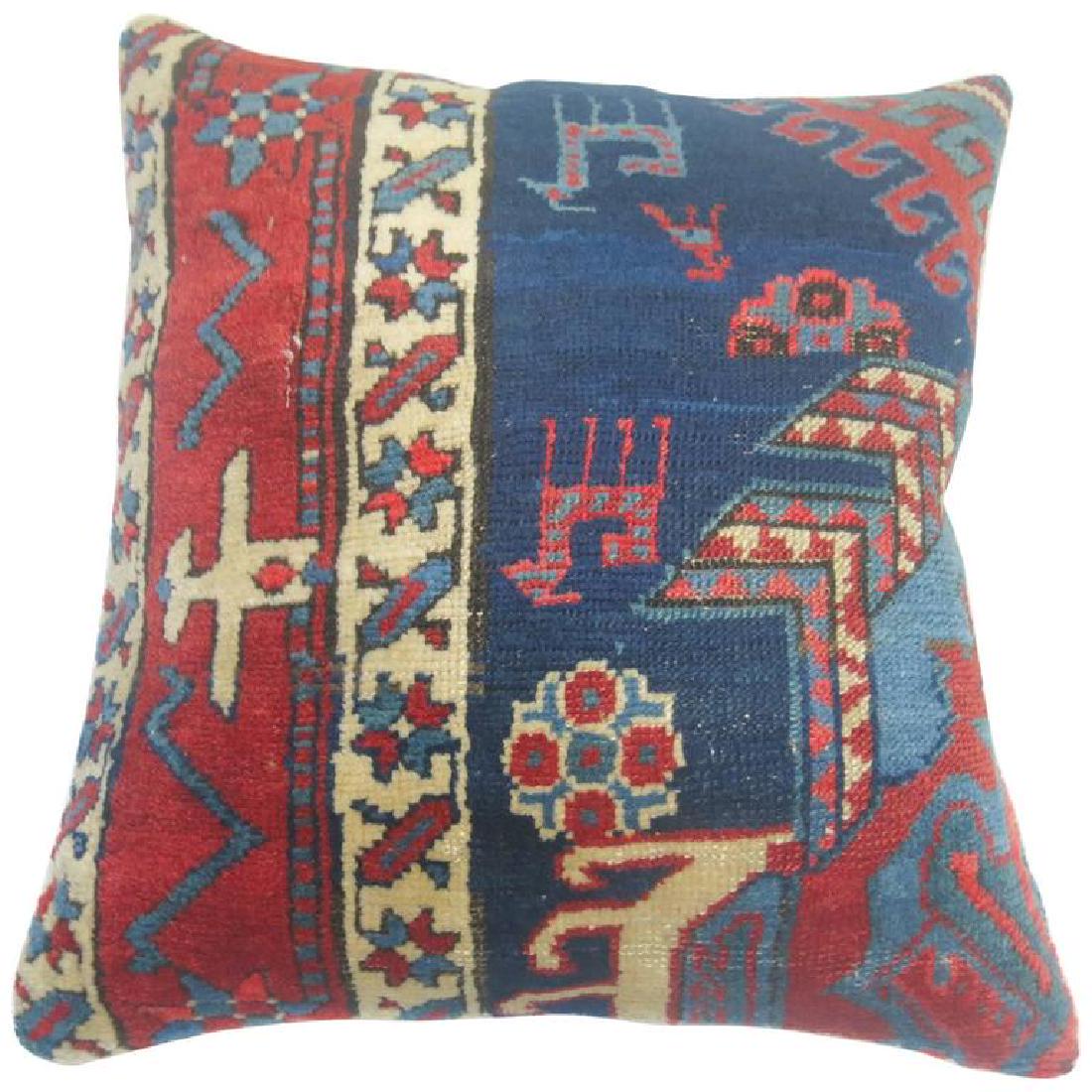 Blue Persian Heriz Rug Pillow 1.6x1.8 (1 of 2)