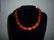 Vintage Cherry Amber Bakelite Necklace and Silver 83 gr