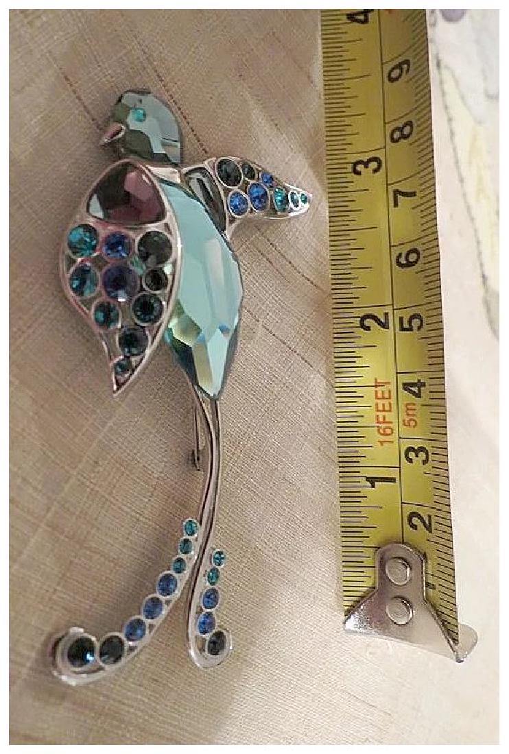 Vintage signed Daniel Swarovski beautiful Blue Bird (1 of 5)