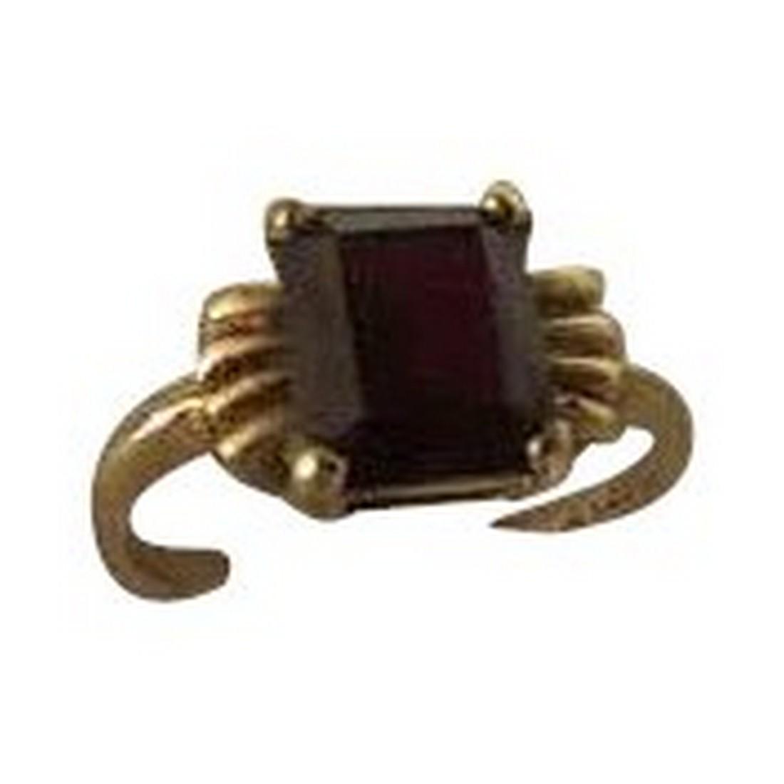 Antique Victorian Womens 1 carat Genuine Ruby Ring 10k (1 of 8)