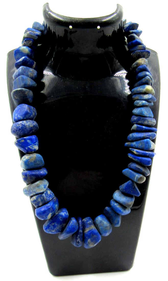 Ancient Roman Lapis Lazuli Beaded Necklace (1 of 3)