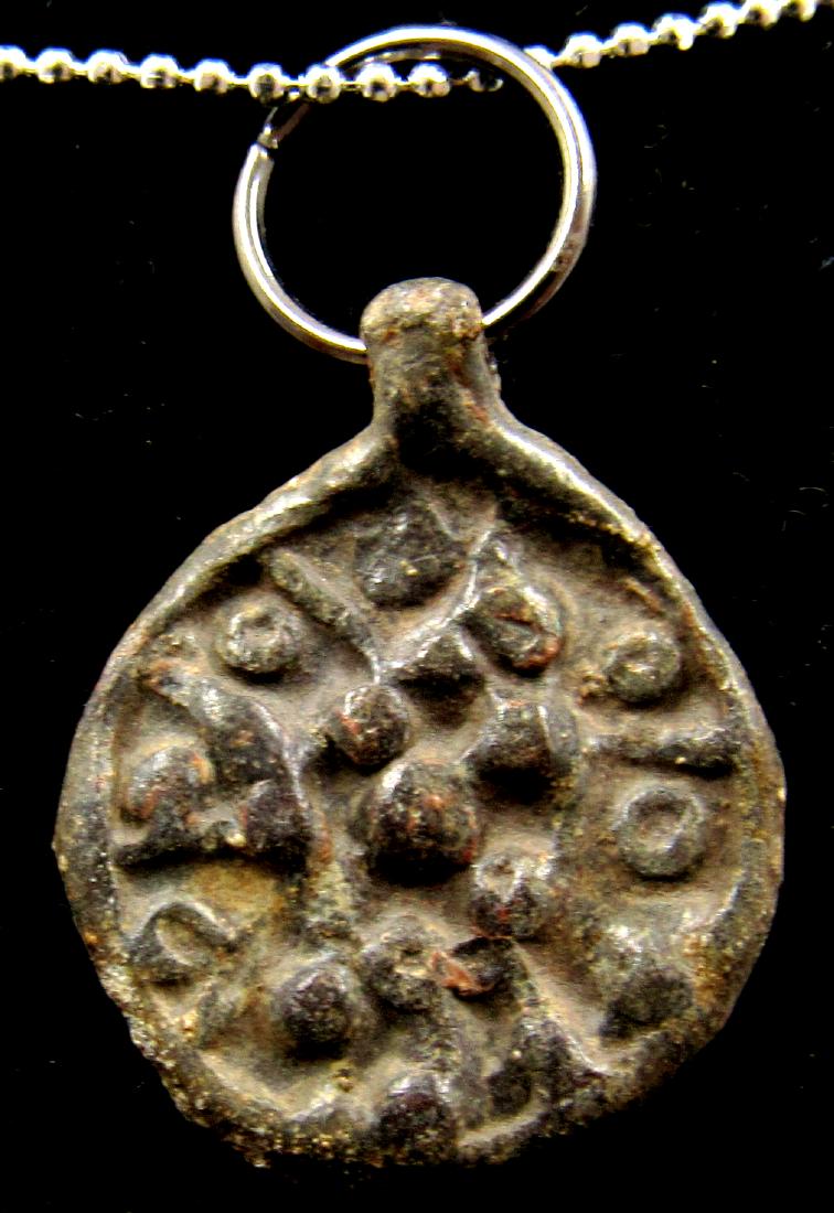 Medieval Viking Bronze Warrior's Amulet (1 of 2)