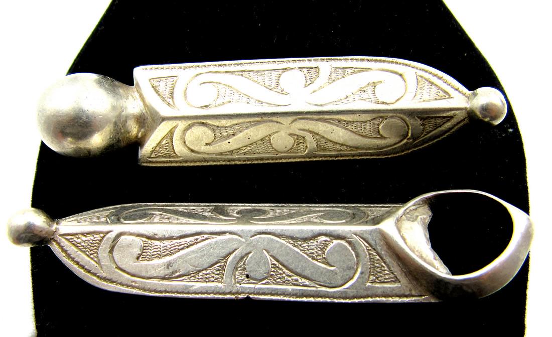 Pair of Medieval Viking Era Silver Belt Buckles (1 of 3)