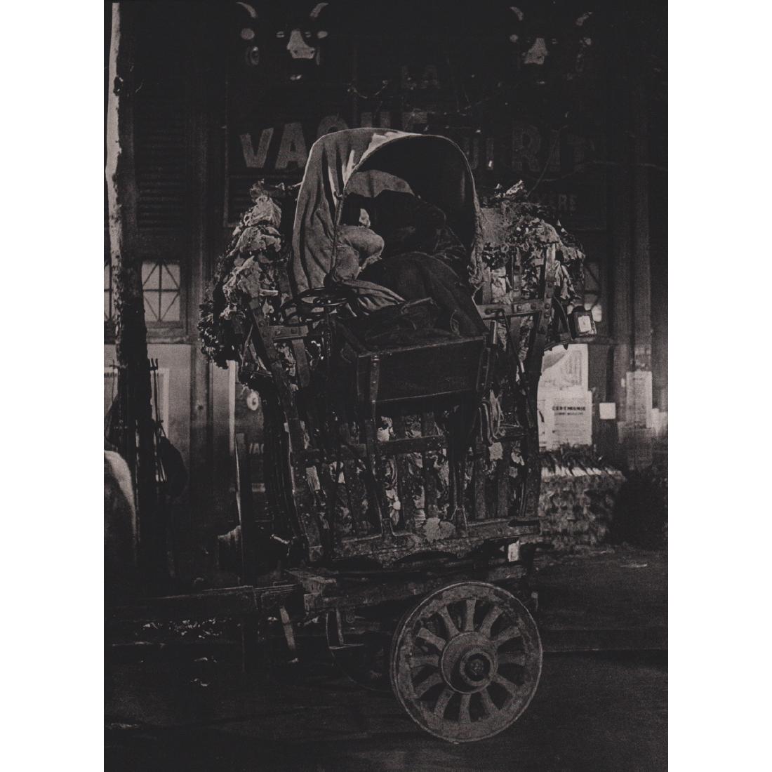 BRASSAI - Farmer sleeping in his Cart: Artist: BRASSAI Print Title: Farmer sleeping in his Cart full of produce Medium: Sheet-fed Gravure Printing Date: 1987 Printed in France Image size approx. 7 X 9.75 inches Brassai, pseudonym of Gyula