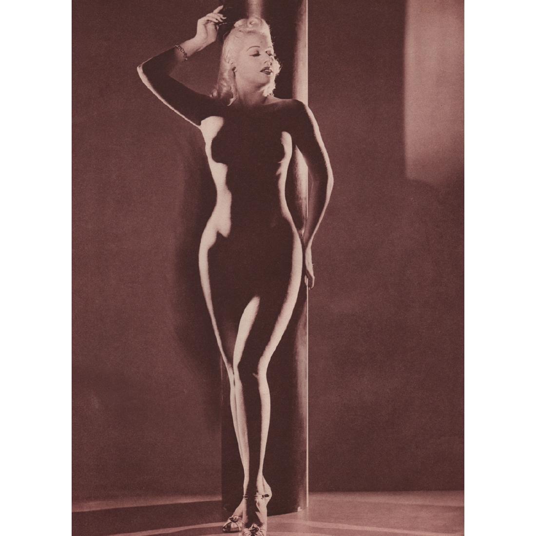BRUNO OF HOLLYWOOD - Nude: Artist: BRUNO OF HOLLYWOOD Print Title: Nude Medium: Sheet-fed Gravure Printing Date: 1940's Printed in the USA Image Size: 8 X 10.5 inches Bruno Bernard (1911-1987) was one of the best known glamour