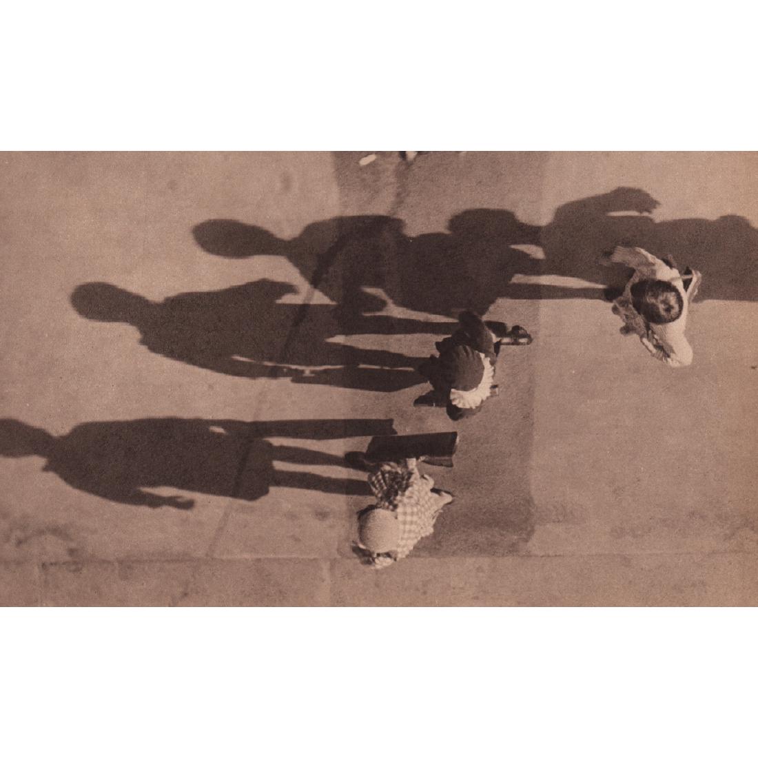 ANDRE KERTESZ - Children's Shadows: Artist: ANDRE KERTESZ Print Title: Children's Shadows Medium: Sepia Sheet-Fed Gravure Printing Date: 1932 Printed in France Image size approx. 9 x 5.5 inches Andre Kertesz (1894-1985) born Kertesz And