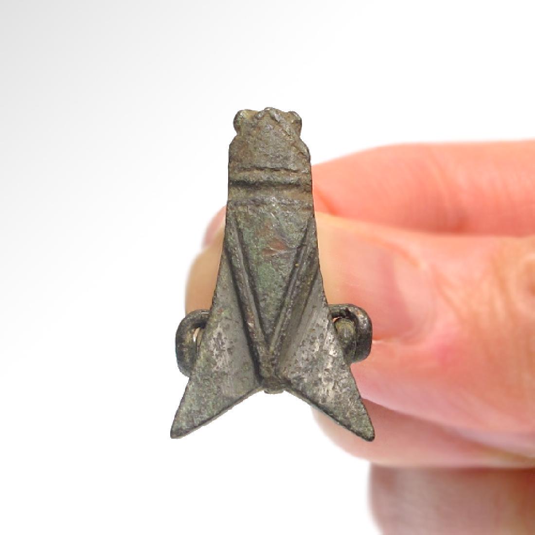 Roman Bronze Fly Fibula Brooch, c. 1st Century A.D. (1 of 5)