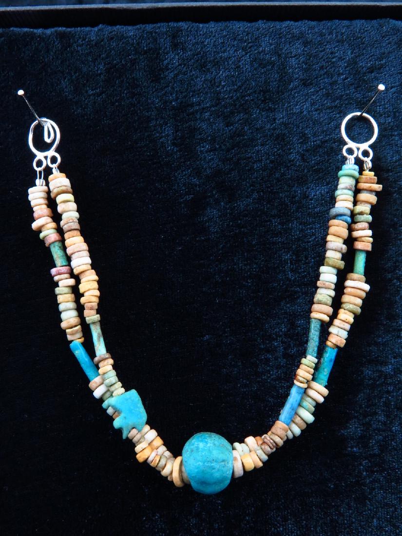 Egyptian Bracelet Made of Mummy Beads a Melon Bead (1 of 10)