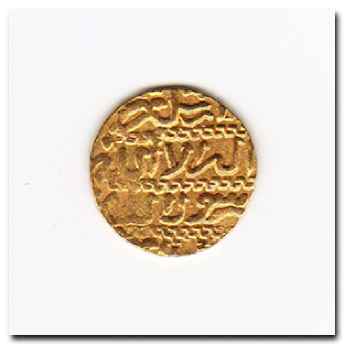 Egyptian Mamluk Gold Dinar Al-Nasir Cairo c. 1300 A.D.: Item: Egyptian Mamluk Gold Dinar, Al-Nasir, Cairo, c. 1300 A.D. Date/Origin: Islamic Egypt, c. 1300 A.D. Materials: Gold, 3.4 grms Dimensions: 1.7 cm D - 11/16" ; 3.4 grms Provenance: Private UK colle