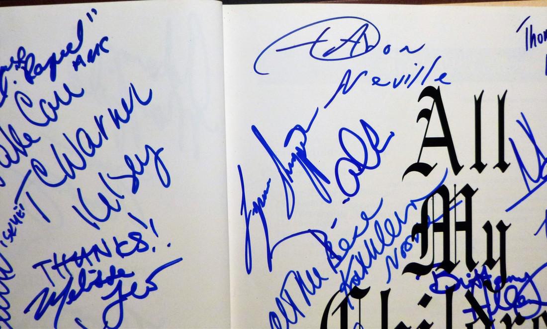 All My Children Signed By All Important Actors & Guests: Title: All My Children - Signed By All Important Actors & Guests Author/Maker: Gary Warner Publishing: 1994, General Publishing Group, LA Edition: 1st edition here are over 50 signatures on the first 