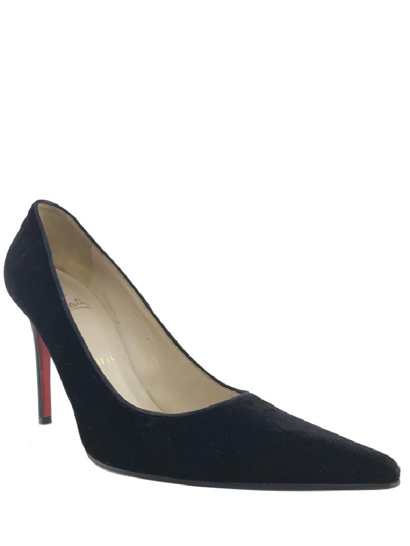 Christian Louboutin Velvet Point Toe Pumps Size 8.5 (1 of 9)