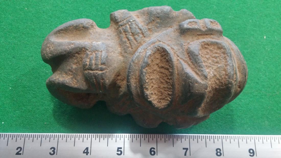 Pre-Columbian Carved Double Human Effigy Cemi Idol (1 of 9)