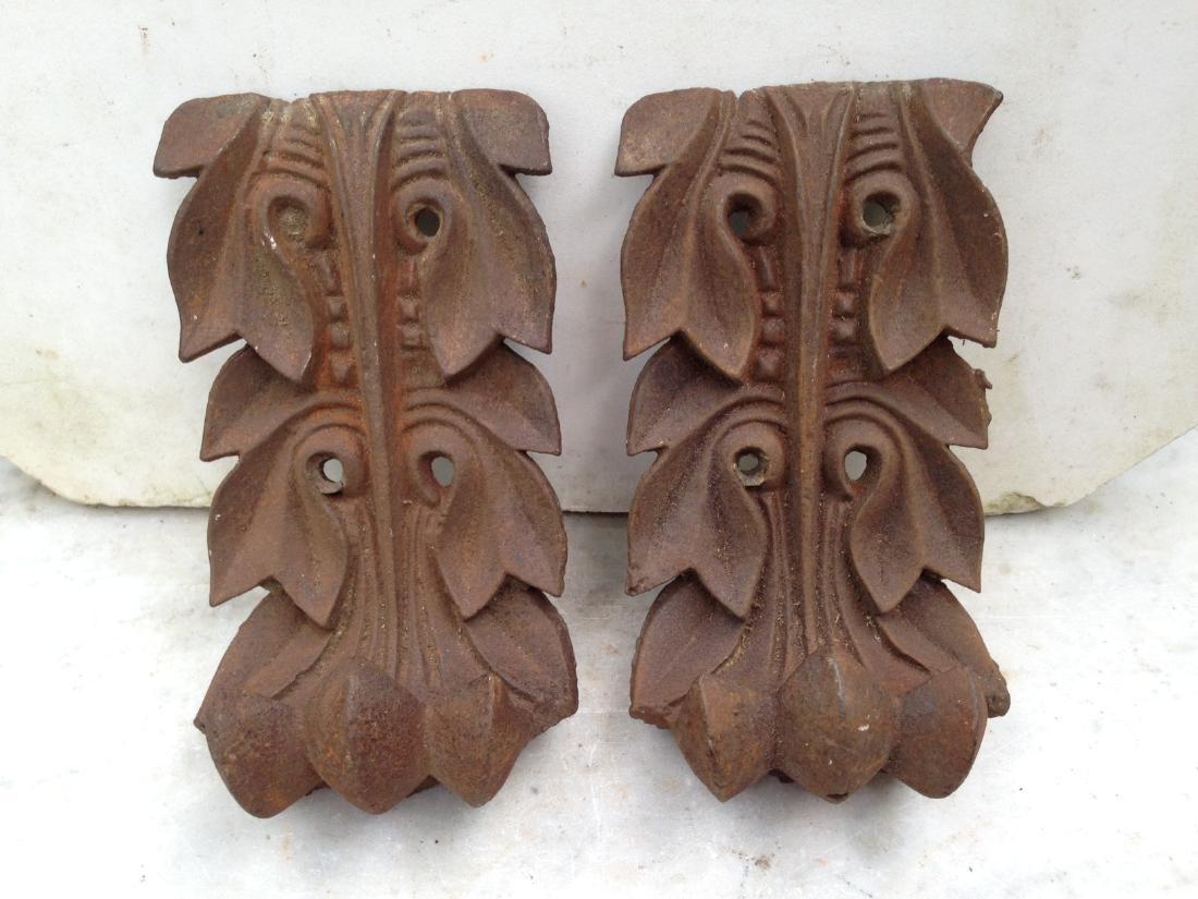 Pair 19th Century Cast Iron Architectural Pieces (1 of 4)