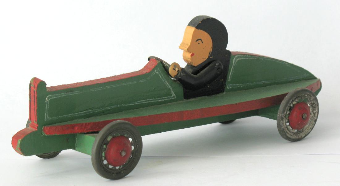Whimsical Folk Art Race Car (1 of 3)