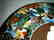 Blue Slip Decorated Marbled Mocha Ware Plaque Fradley - 4