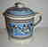 Earthworm Decorated Mocha Ware Porter Mug Original Lid
